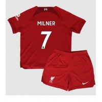 Fotbalové Dres Liverpool James Milner #7 Dětské Domácí 2022-23 Krátký Rukáv (+ trenýrky)